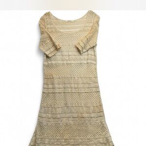 Solitaire Cream Crochet Midi Dress